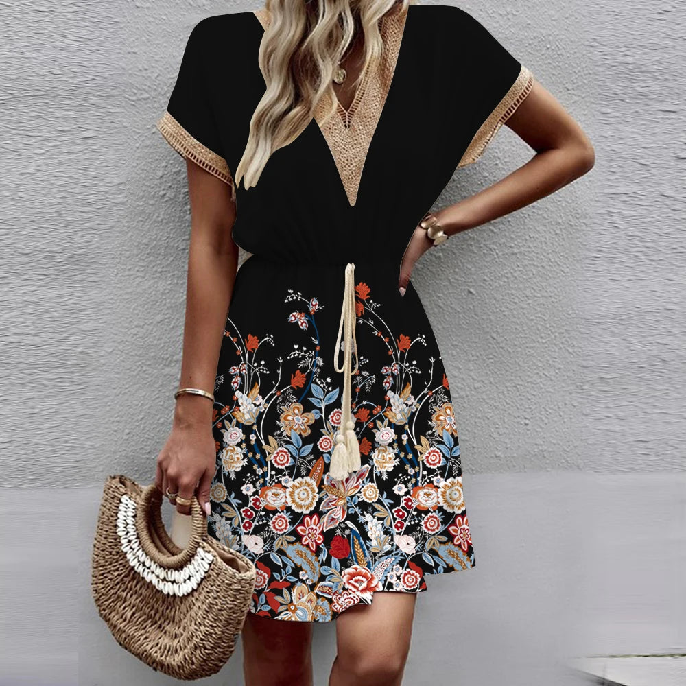 Zomerse Boho Jurk met Kant