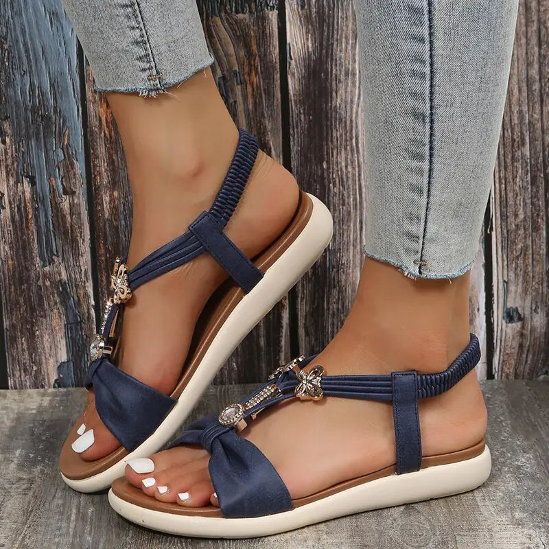 Romeinse stijl platte sandalen